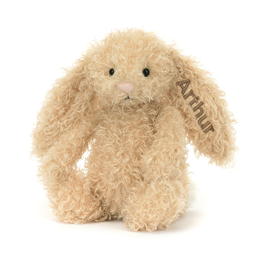 Personalized Bashful Luxe Bunny Curly Original